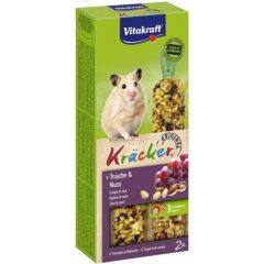   Vitakraft Kräcker dupla Rúd hörcsögöknek- SZŐLŐ & DIÓ 2x56g