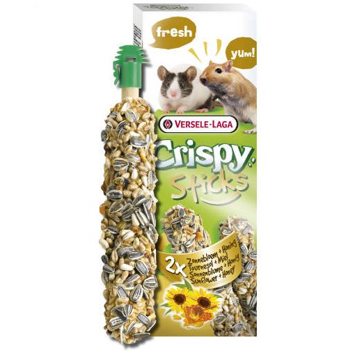 Versele Laga Crispy Sticks Dupla rúd egereknek (napraforgó,méz) - 110g