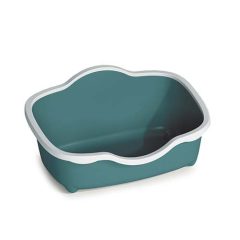   STEFANPLAST Chic Open WC levehető peremmel 56 x 38,5 x 26 cm - Fehér/sötétzöld