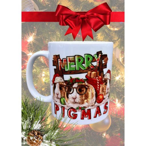 NYUSZISHOP - Merry PIGmas! - Karácsonyi bögre Malacgazdiknak