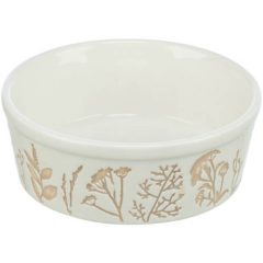   Trixie Ceramic Bowl - kerámia tál virágos texturált mintával (0,3l /12cm)