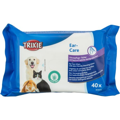 Trixie Ear Care Wipes -  Fültisztító törlőkendő 40 darabos