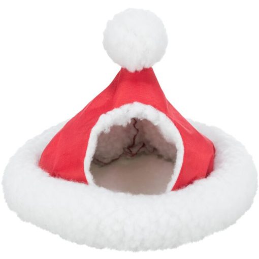 Trixie Xmas Cuddly Cave - bújó barlang (mikulás sapka) egerek és hörcsögök részére (Ø17cm)